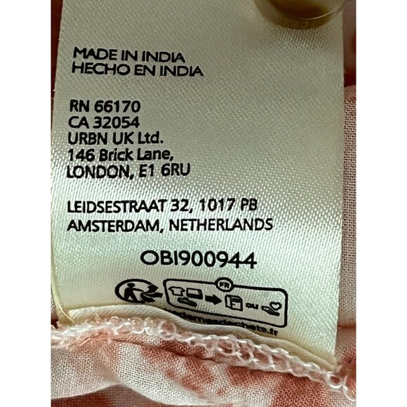 Anthropologie Pilcro Button Down Shirt Top Small Paisley Lightweight Moroccan - Picture 8 of 8